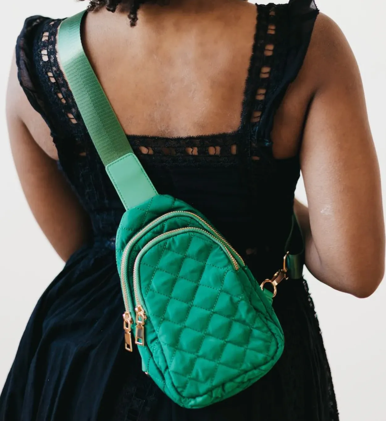 Quilted Puffer Sling Bag