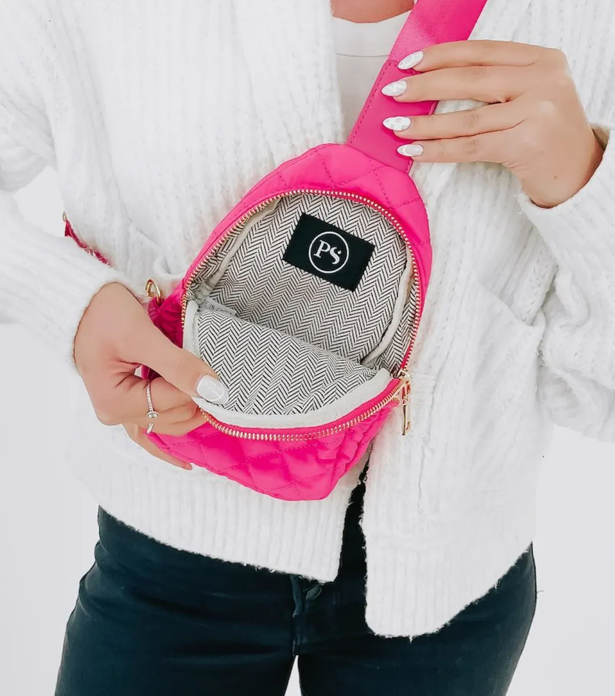 Quilted Puffer Sling Bag