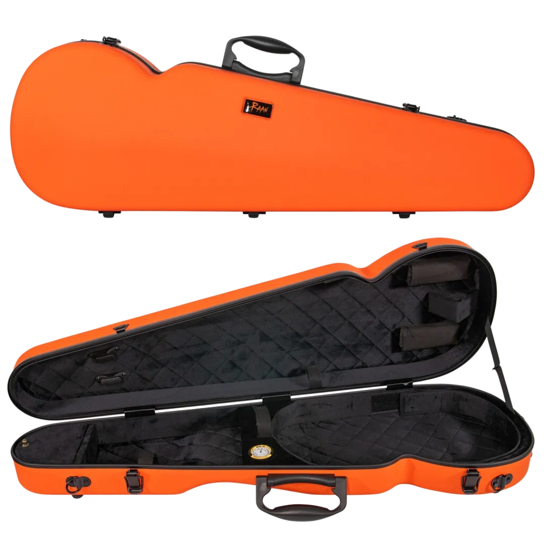 RAAN Shaped Violin Case Orange 1/4-1/2