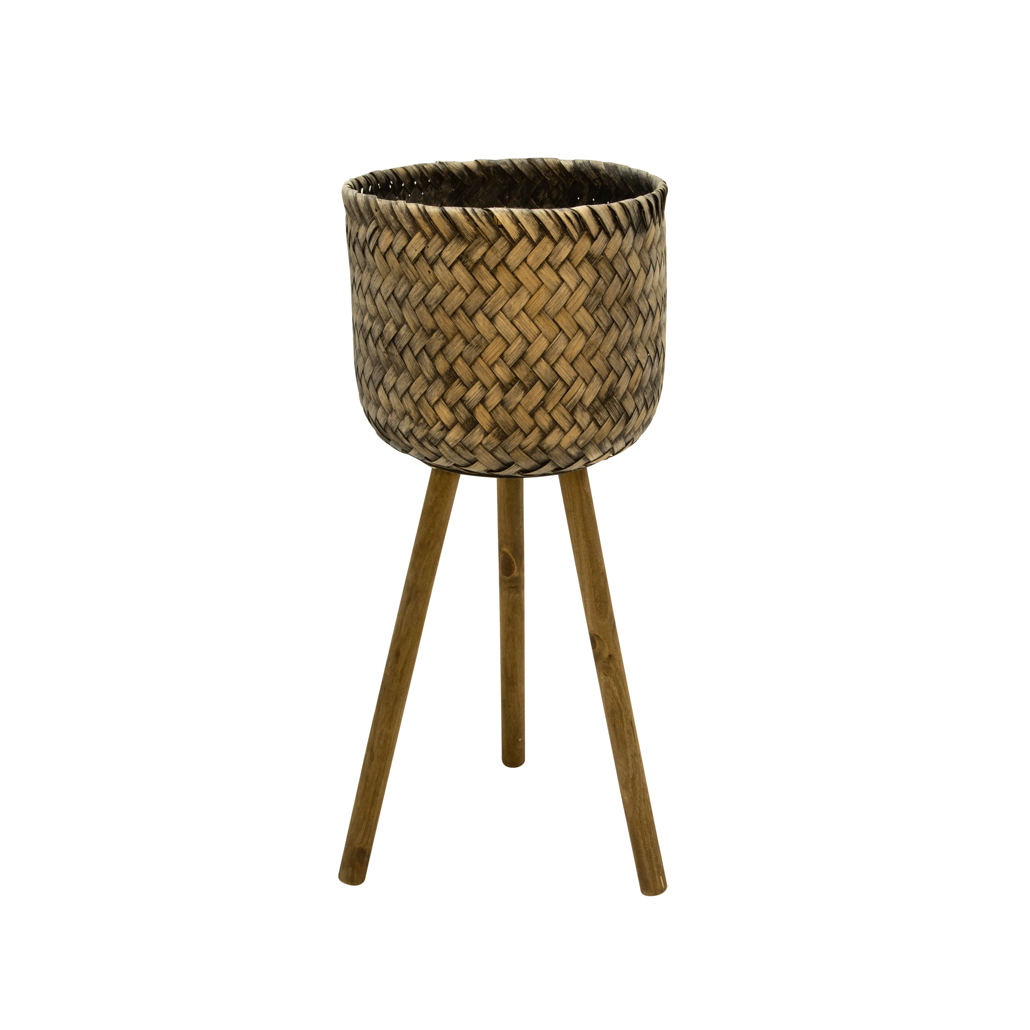 S/2 Bamboo Planters On Stands
