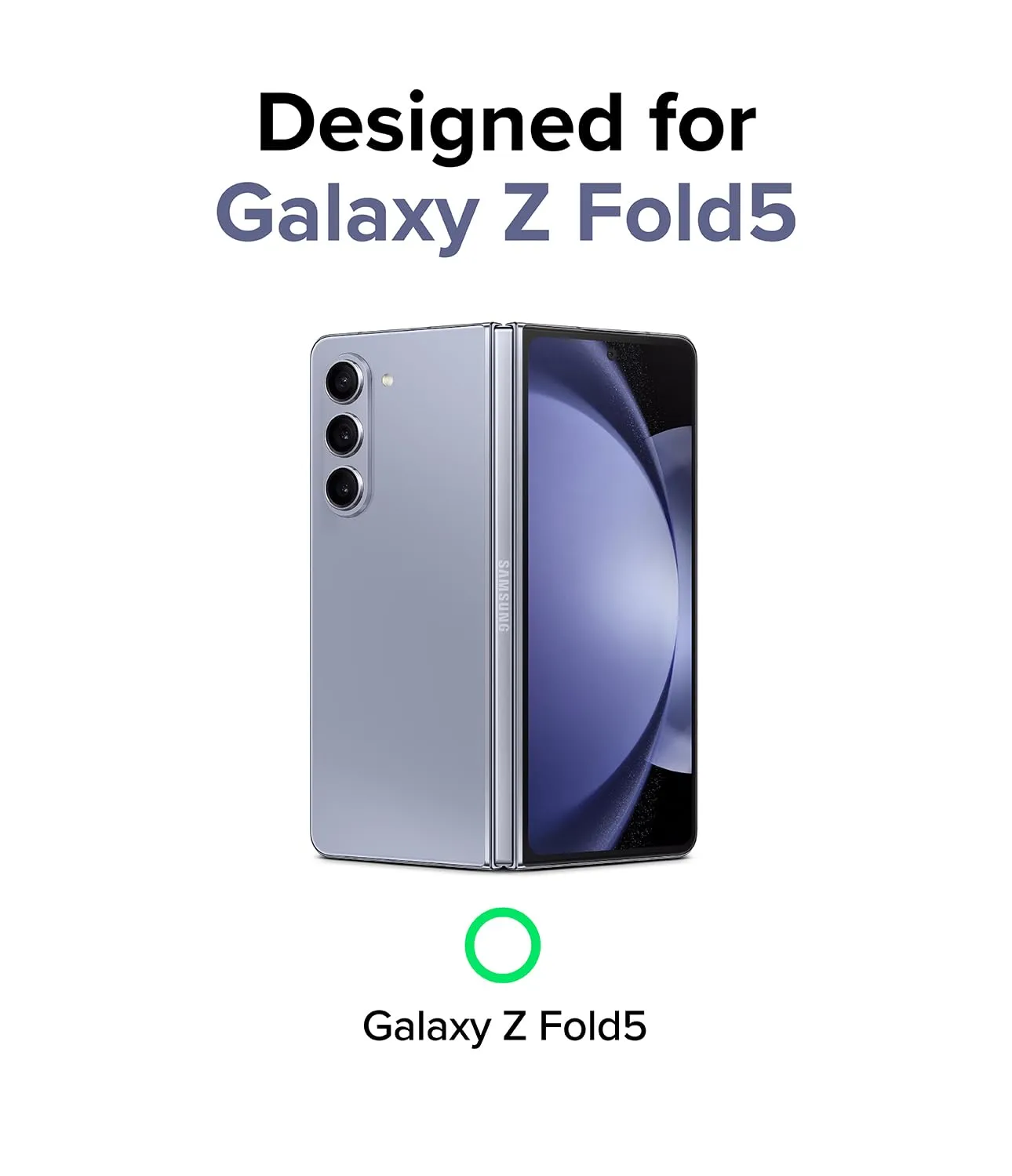Samsung Galaxy Z Fold 5 Case Cover | Slim Series | Black