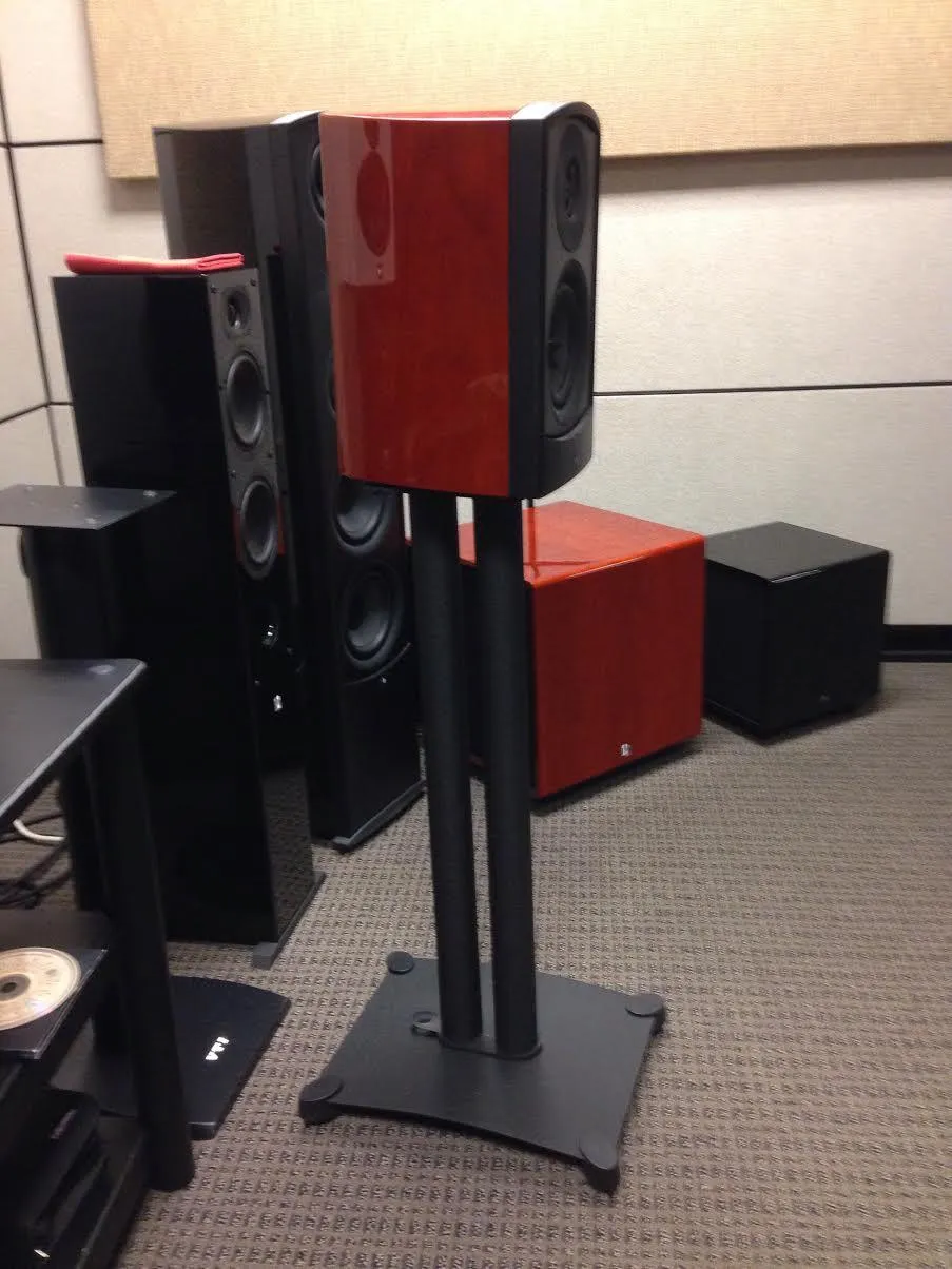 Sanus Steel SF30B 30" Speaker Stand Pair