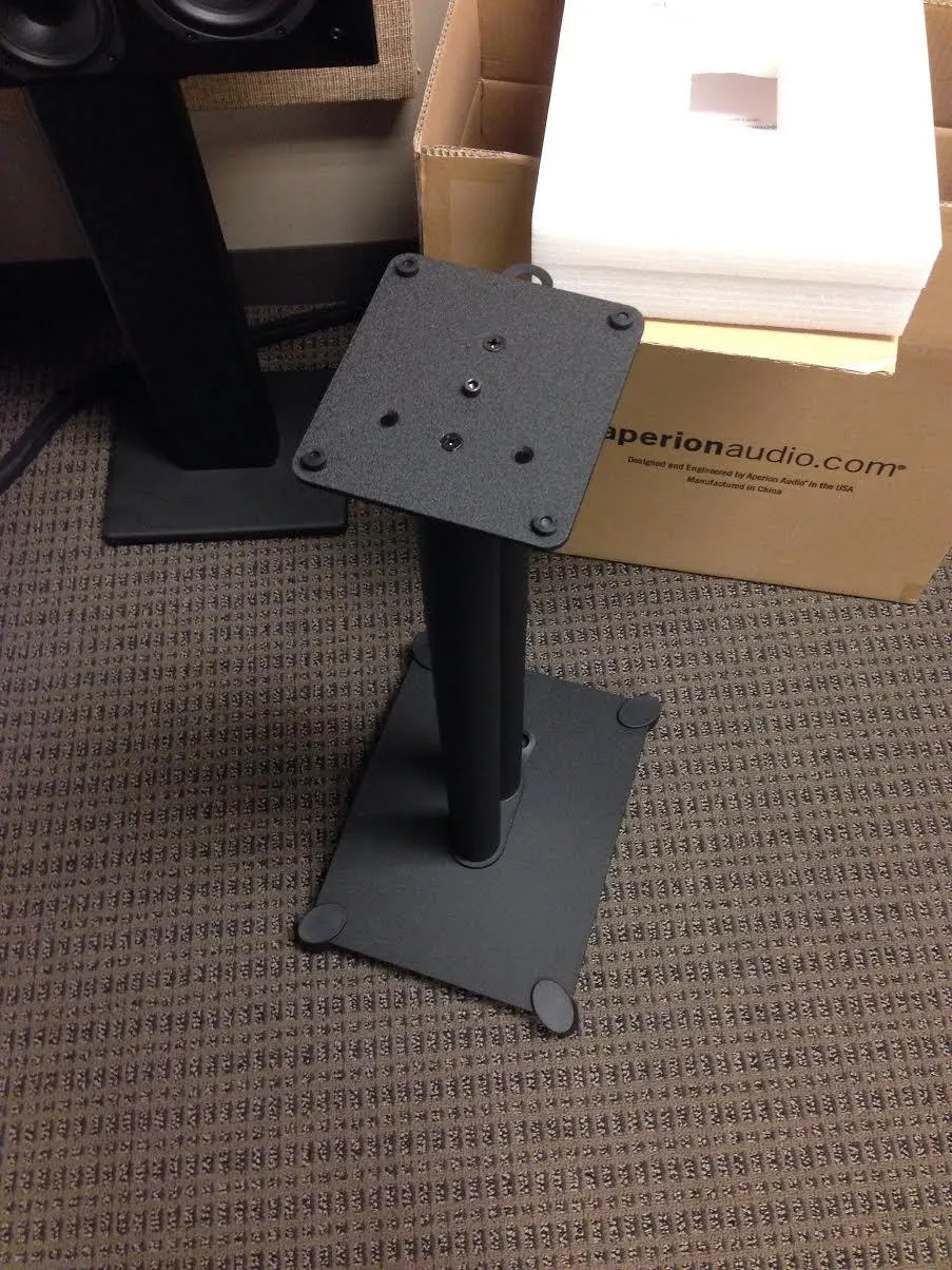 Sanus Steel SF30B 30" Speaker Stand Pair