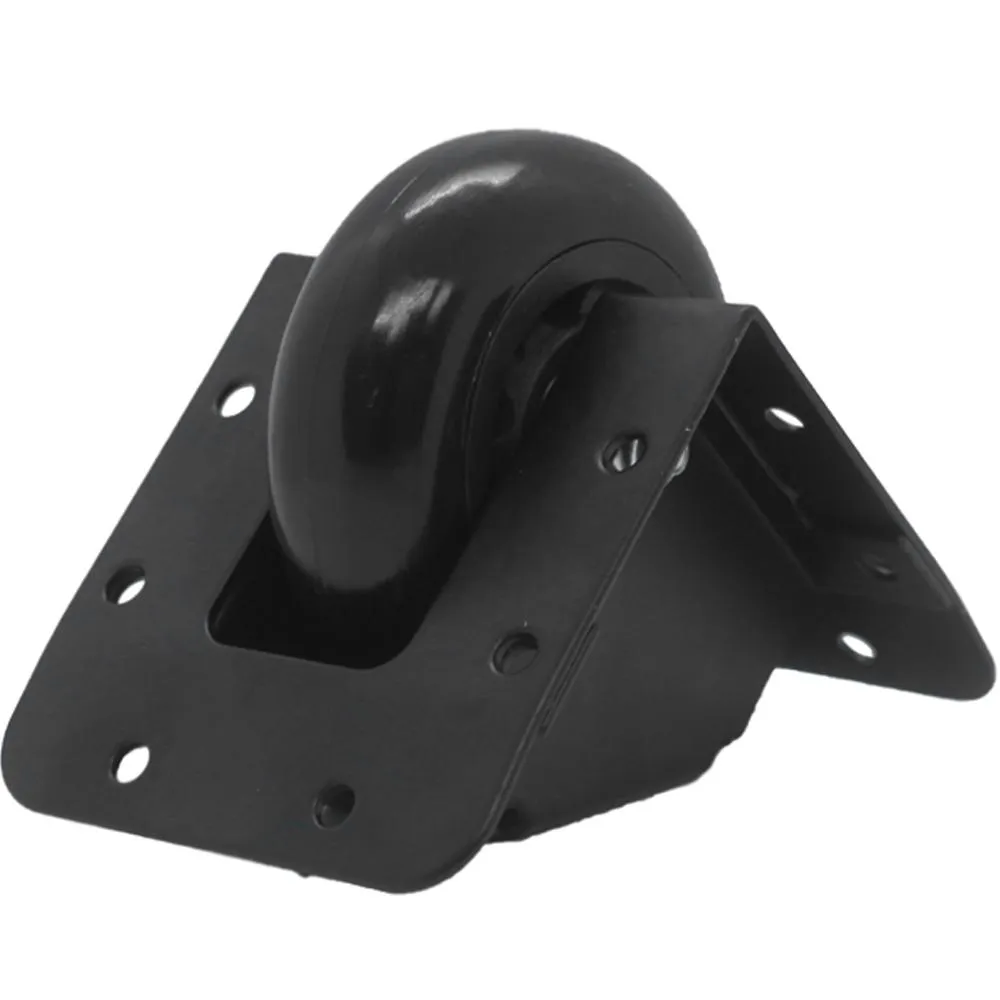 SARHW26 -  Black Recessed Tilt Caster & Housing for PA DJ Speaker Sub Cabinets, 2.75 Inch Wheel