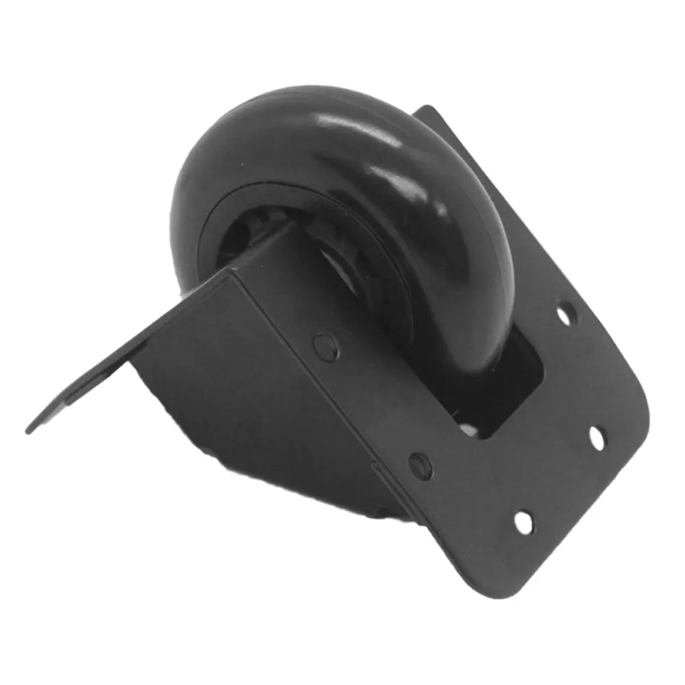 SARHW26 -  Black Recessed Tilt Caster & Housing for PA DJ Speaker Sub Cabinets, 2.75 Inch Wheel