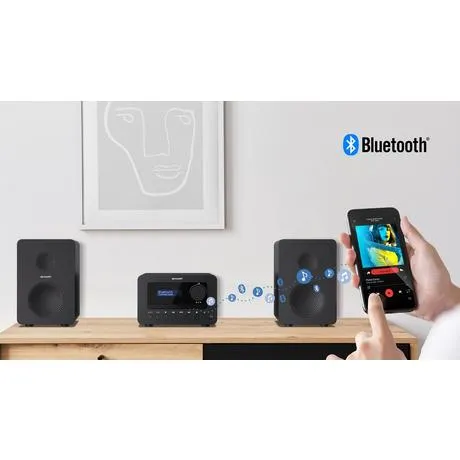 Sharp XL-B520D Tokyo DAB  Bluetooth HiFi Micro System Black