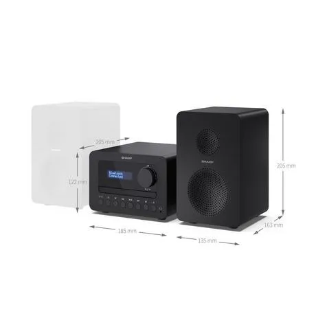 Sharp XL-B520D Tokyo DAB  Bluetooth HiFi Micro System Black