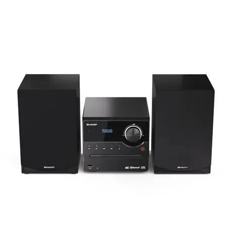 Sharp XLB517DBK Micro Hi-Fi Sound System Stereo with DAB Radio, DAB , FM, Bluetooth, CD-MP3, USB Playback Black