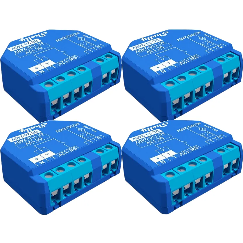Shelly Plus 1 WiFi Relay Switch 4 Pack BULK
