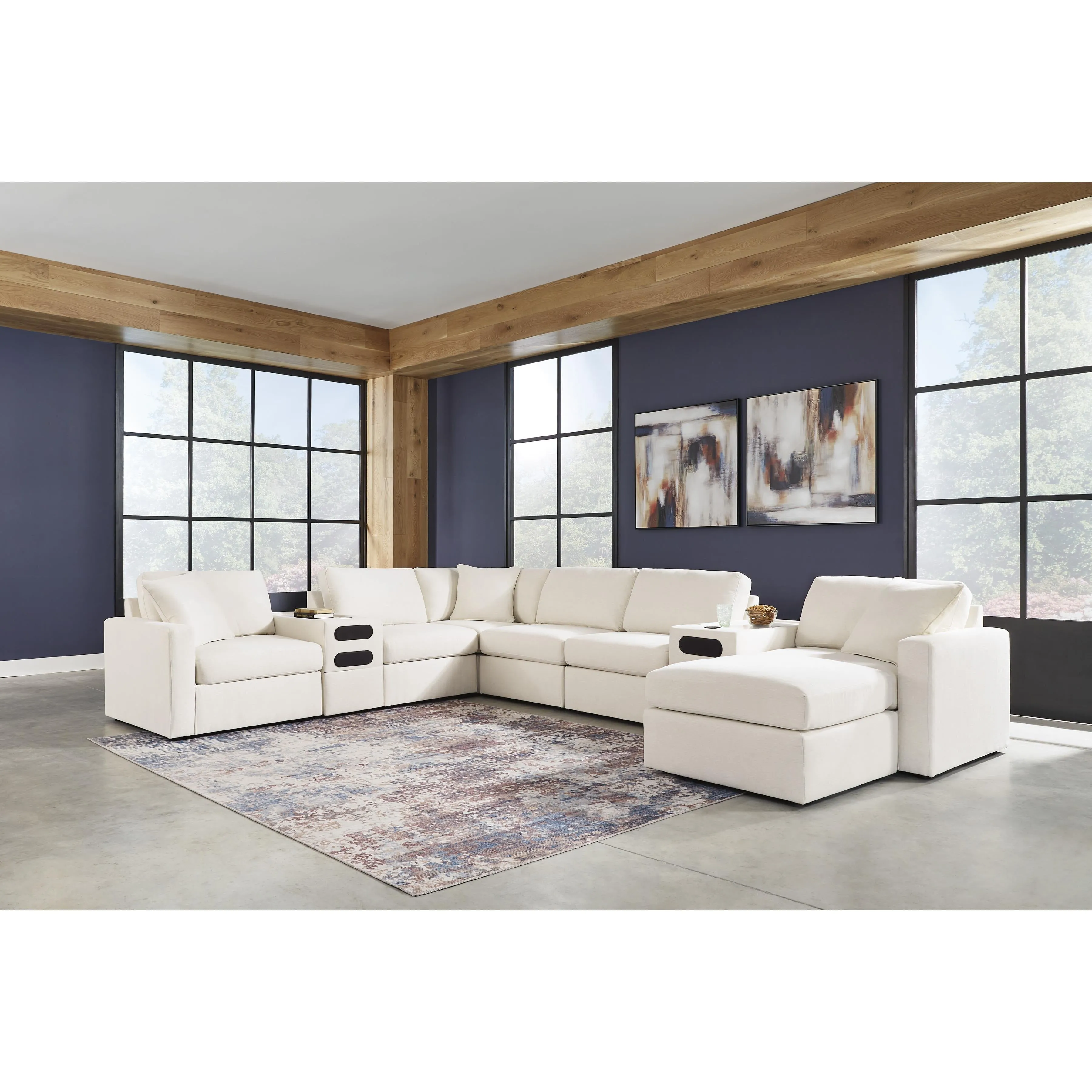 Signature Design by Ashley Modmax Fabric 8 pc Sectional 9210364/9210327/9210346/9210377/9210346/9210346/9210327/9210365