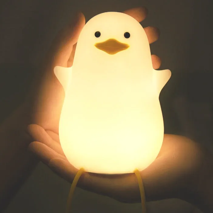 Silicone Duck Night Light Kids lamp Cute Duck Night Light