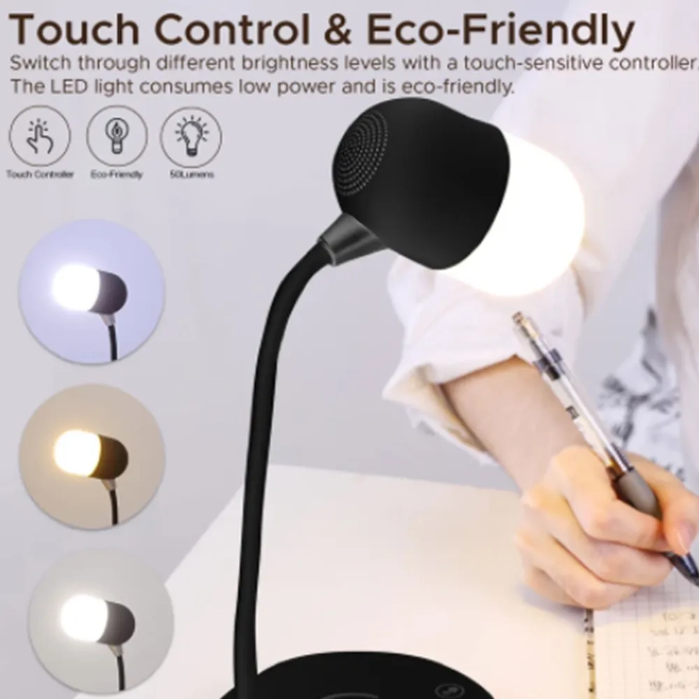 Smart Power Speaker Lamp Wireless Charger