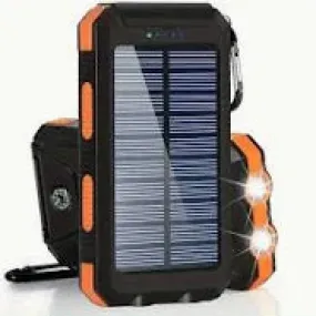 Solar Charger Power Bank Fast Charging,20000Mah Portable Solar Phone Battery Panel Charger, QC3.0 Dual USB Port Battery Pack Charger Portable for All Cell Phones & Electronic Devices