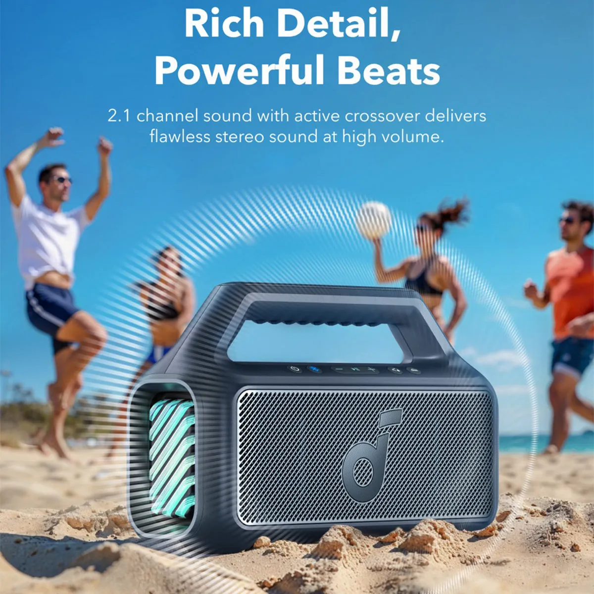 Soundcore Boom 2 Portable Bluetooth Speaker (Black)