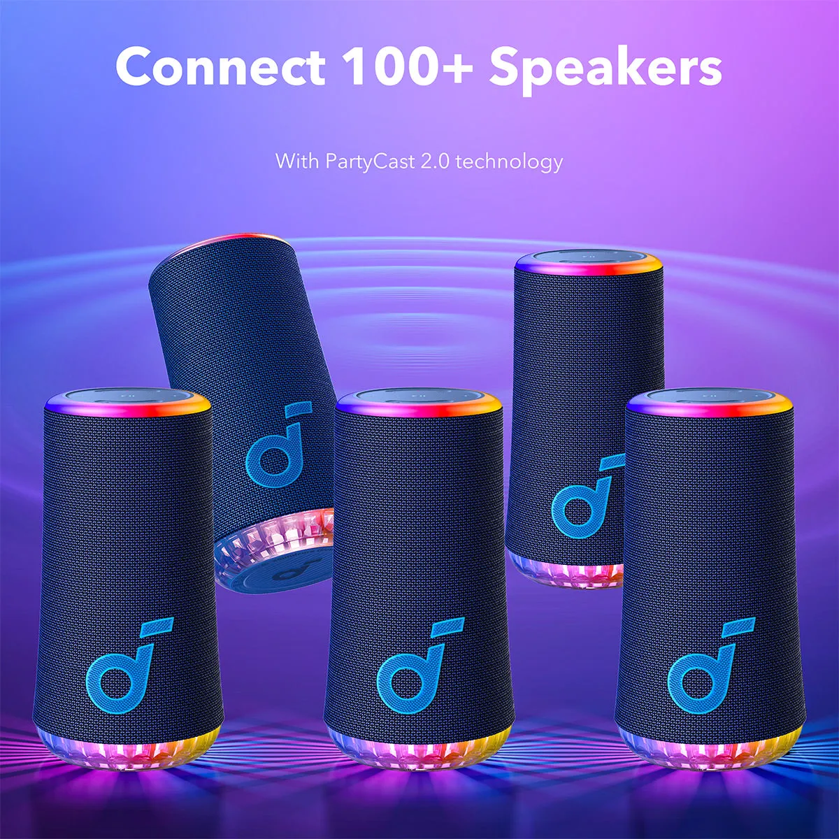 Soundcore Glow Portable Bluetooth Speaker (Blue)