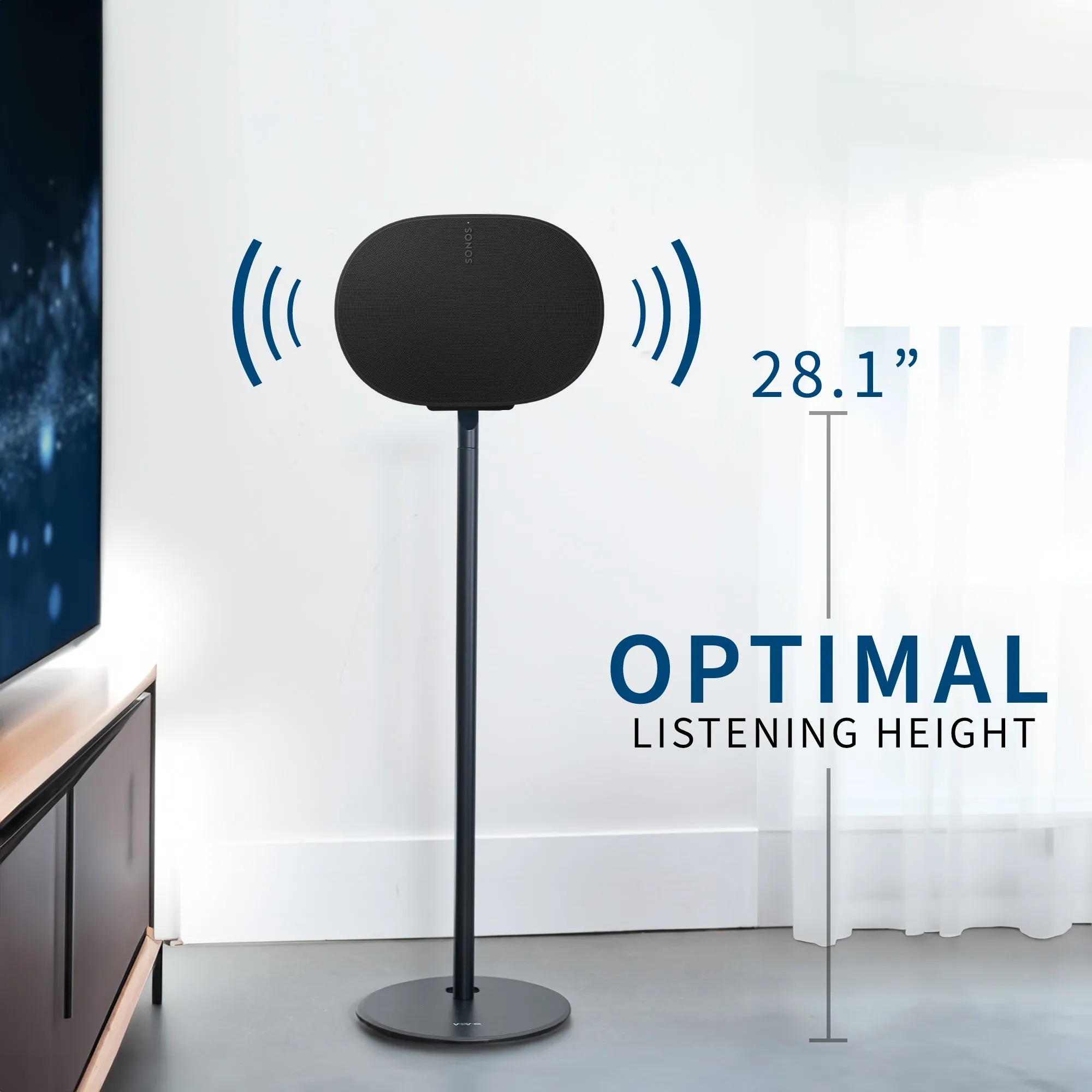 Speaker Stands Designed for Sonos Era 300 Speakers - 2 Pack