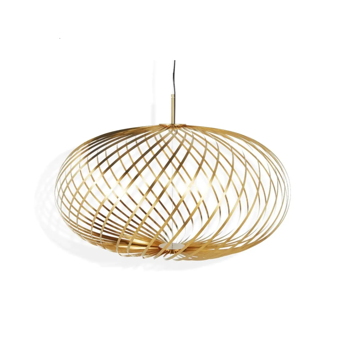 Spring Pendant, Brass - Medium