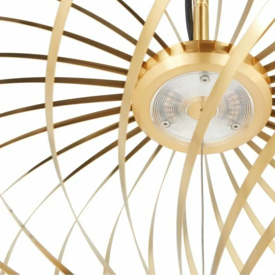 Spring Pendant, Brass - Medium