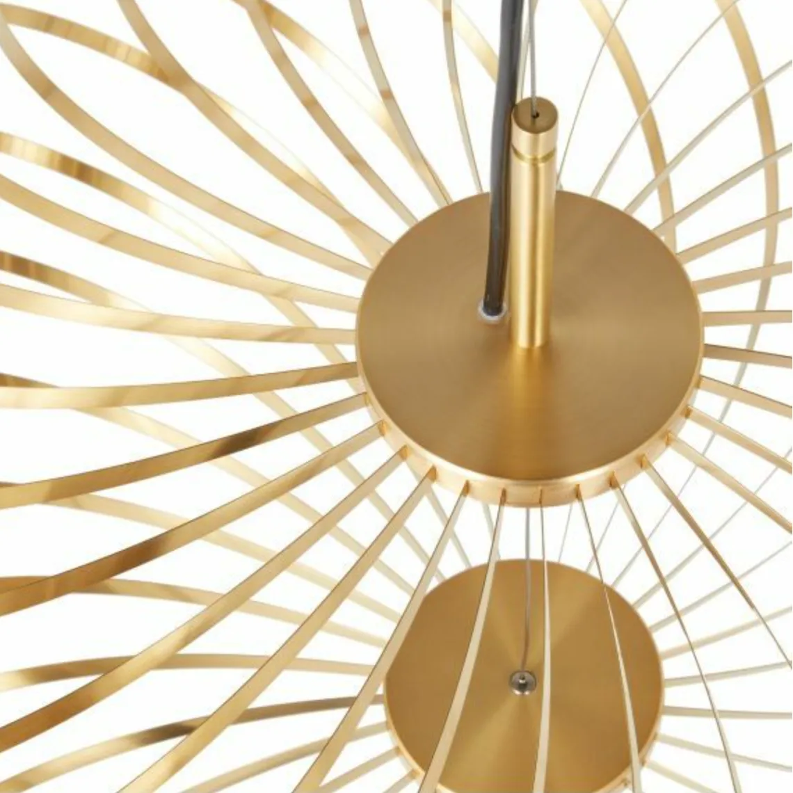 Spring Pendant, Brass - Medium