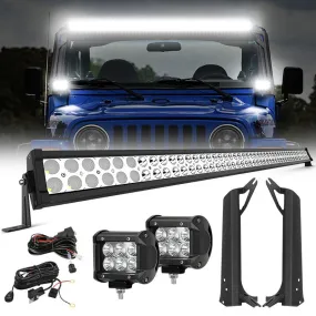 Suparee Jeep 52" Light Bar & Work Lights KIts for Wrangler 1997-2006 TJ
