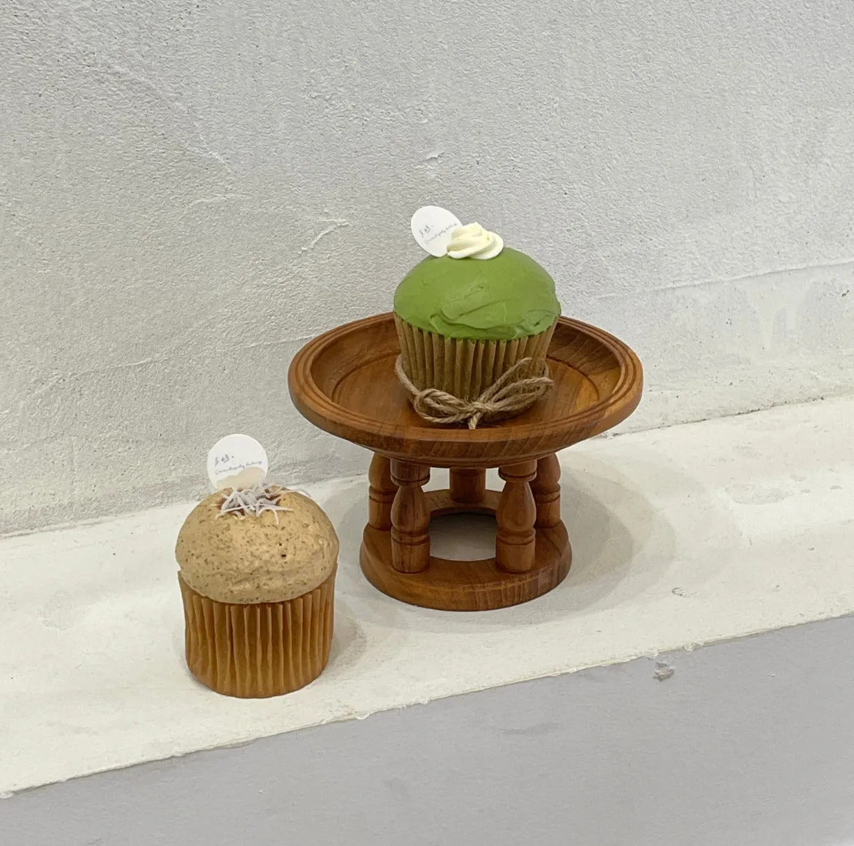 Teak Dessert Stands