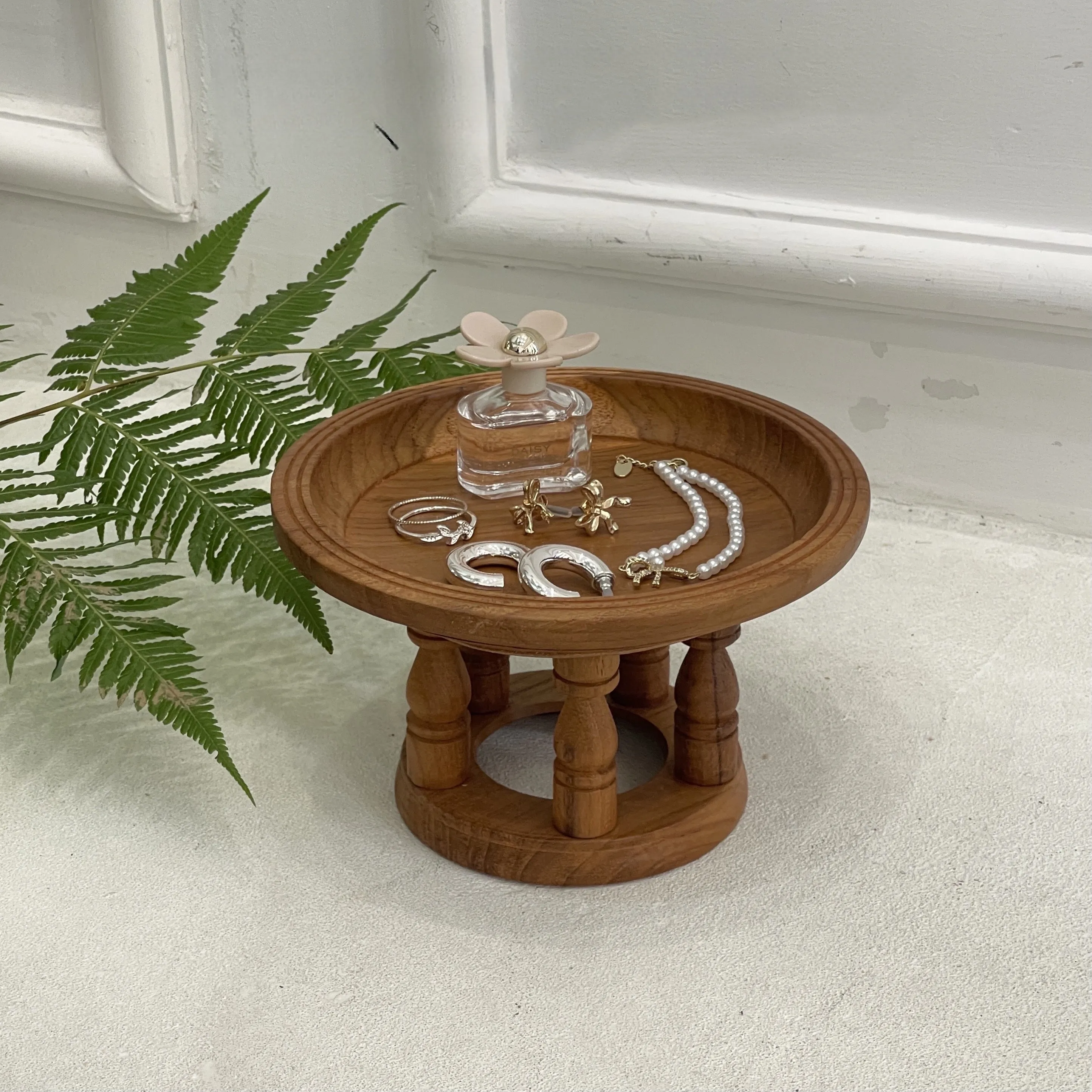 Teak Dessert Stands