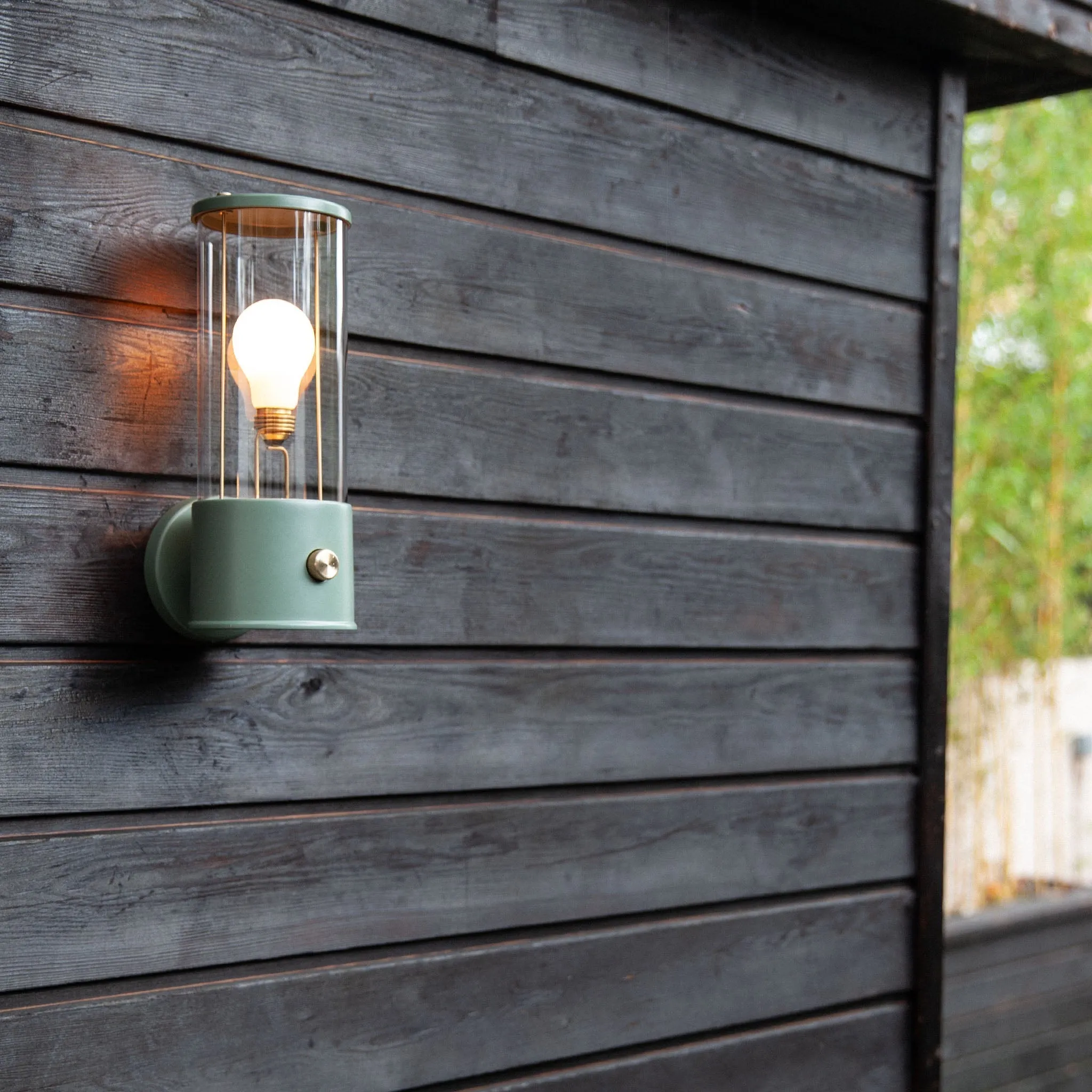The Muse Wall Light in Pleasure Garden Green
