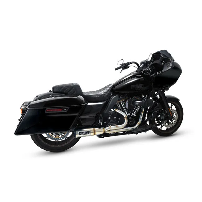 Vance & Hines 27321 PCX Brushed S/S Hi Output RR 2-into-1 Exhaust 2017 up Touring