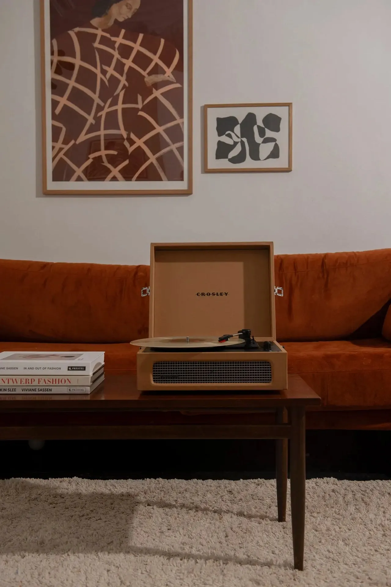 VOYAGER 2-WAY BLUETOOTH RECORD PLAYER | TAN