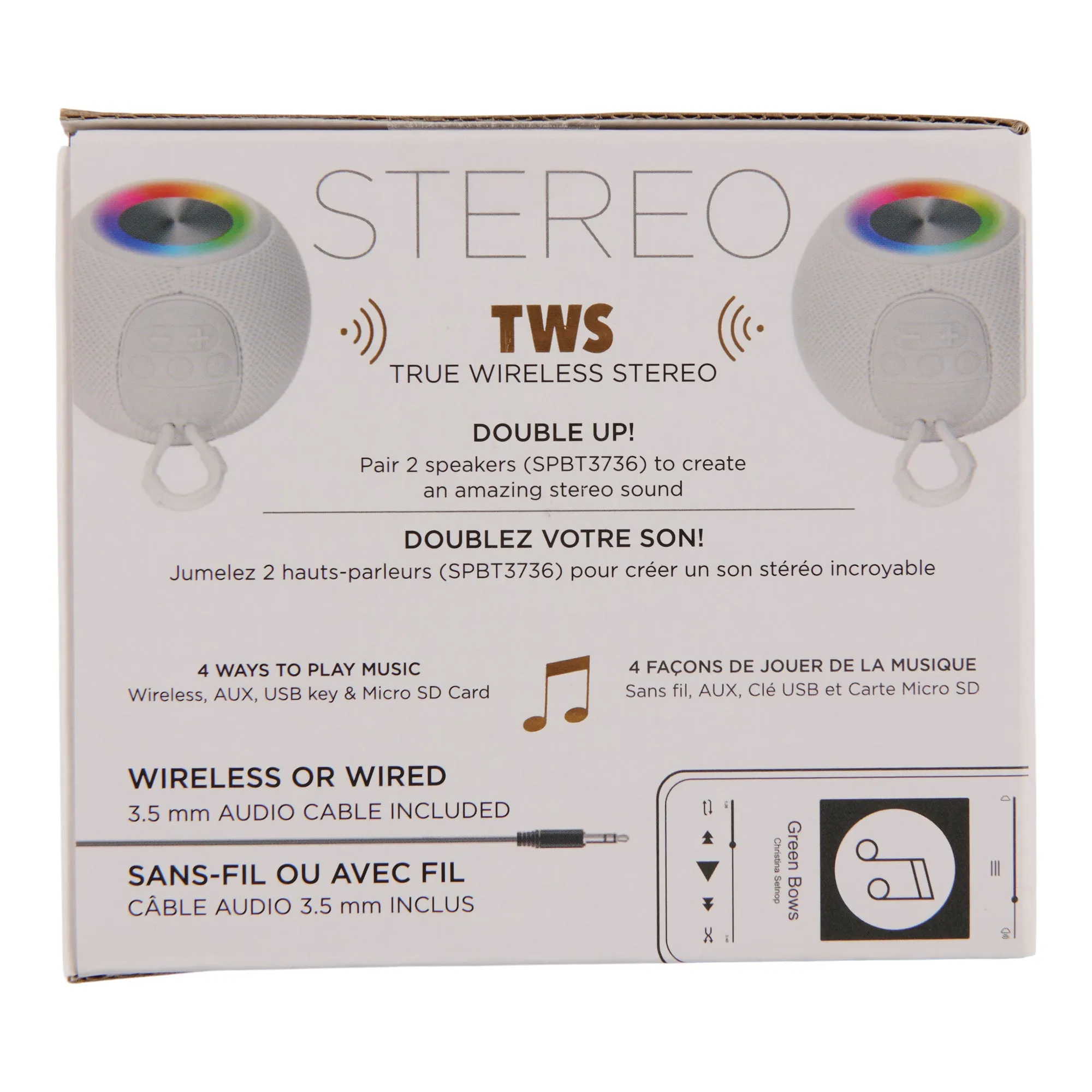 Wireless Disco Speaker, White