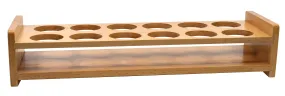 Wooden Bottle Stand - Fits 12 Bottles, up to 1.75" Diameter - Beechwood - Eisco Labs