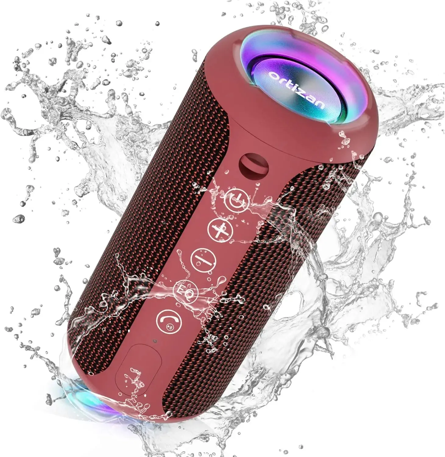 X10 Bluetooth Speaker Enhanced Bass Portable Speaker with TF Card Slot 30H Playtime IPX7 Waterproof Speaker for Camping