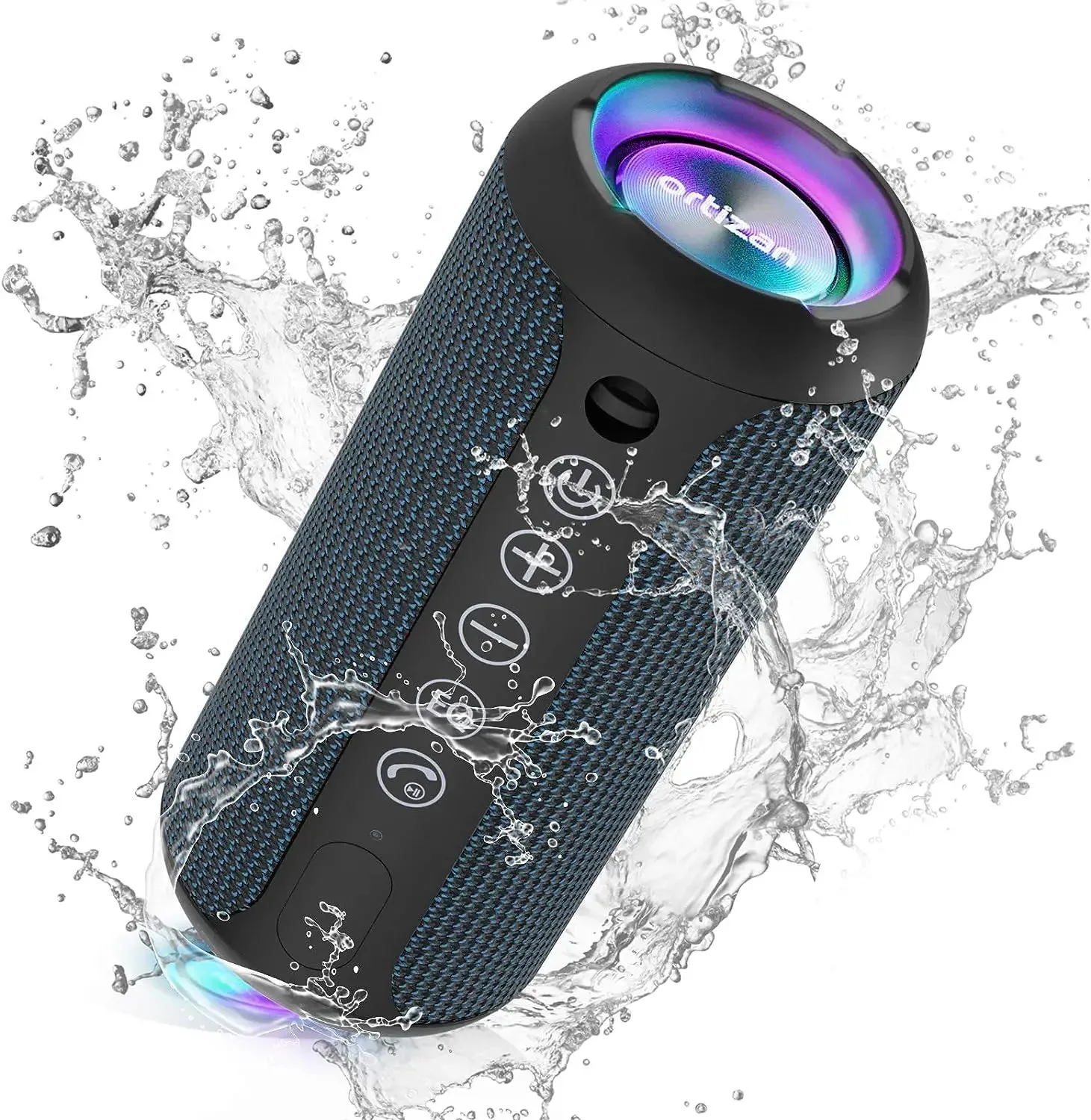X10 Bluetooth Speaker Enhanced Bass Portable Speaker with TF Card Slot 30H Playtime IPX7 Waterproof Speaker for Camping
