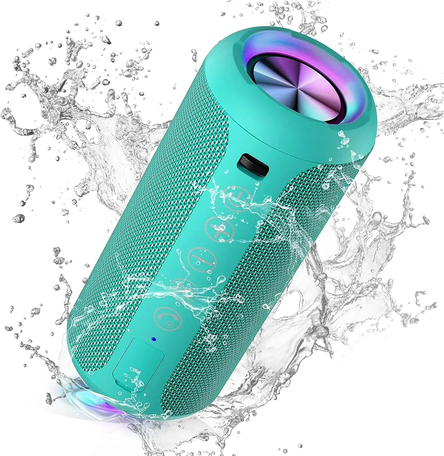 X10 Bluetooth Speaker Enhanced Bass Portable Speaker with TF Card Slot 30H Playtime IPX7 Waterproof Speaker for Camping