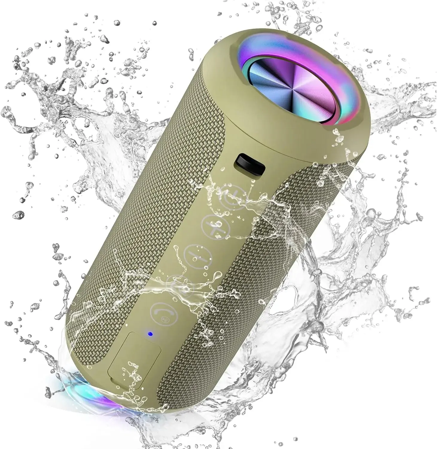 X10 Bluetooth Speaker Enhanced Bass Portable Speaker with TF Card Slot 30H Playtime IPX7 Waterproof Speaker for Camping