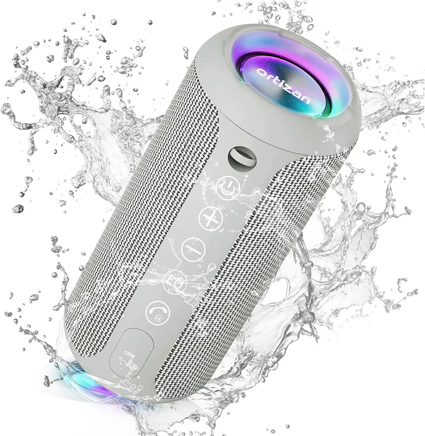 X10 Bluetooth Speaker Enhanced Bass Portable Speaker with TF Card Slot 30H Playtime IPX7 Waterproof Speaker for Camping