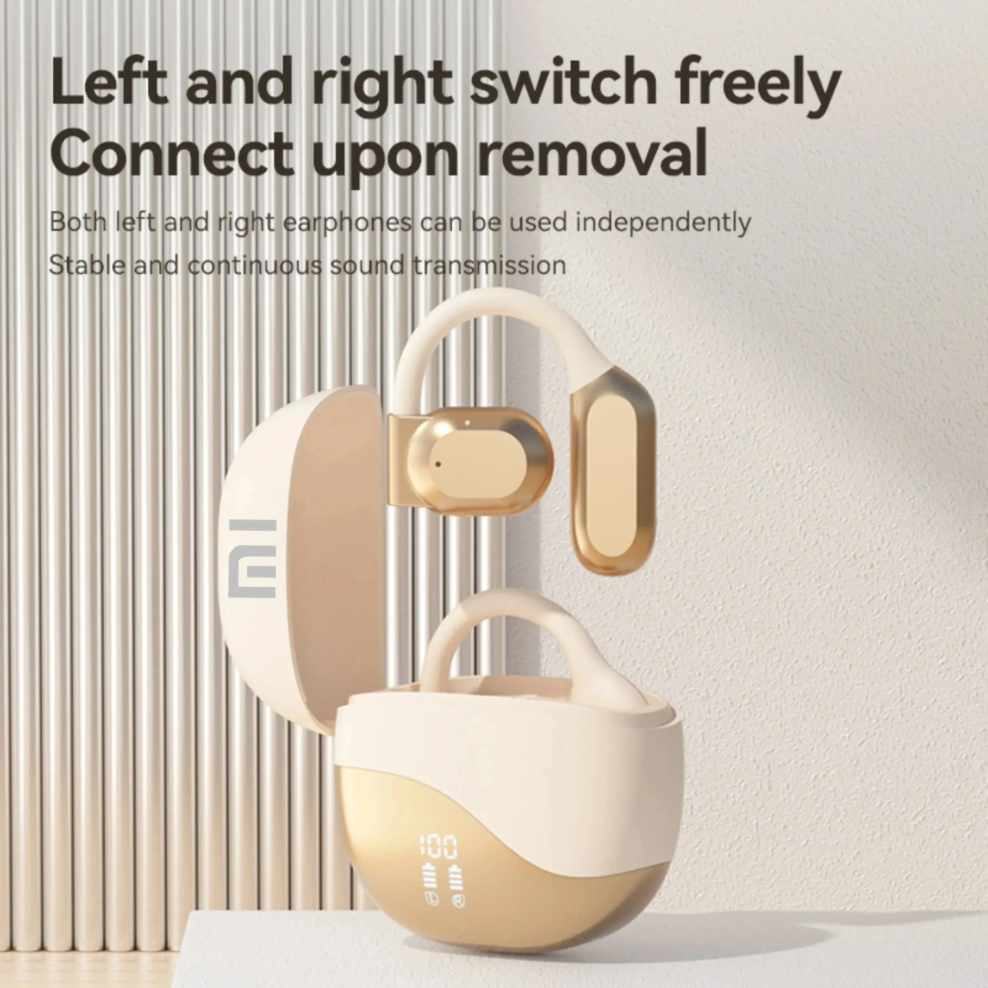 Xiaomi Wireless Earphones Earhook HIFI Bluetooth 5.3 Running Game Earphones Voice Call with Digital Display Microphone