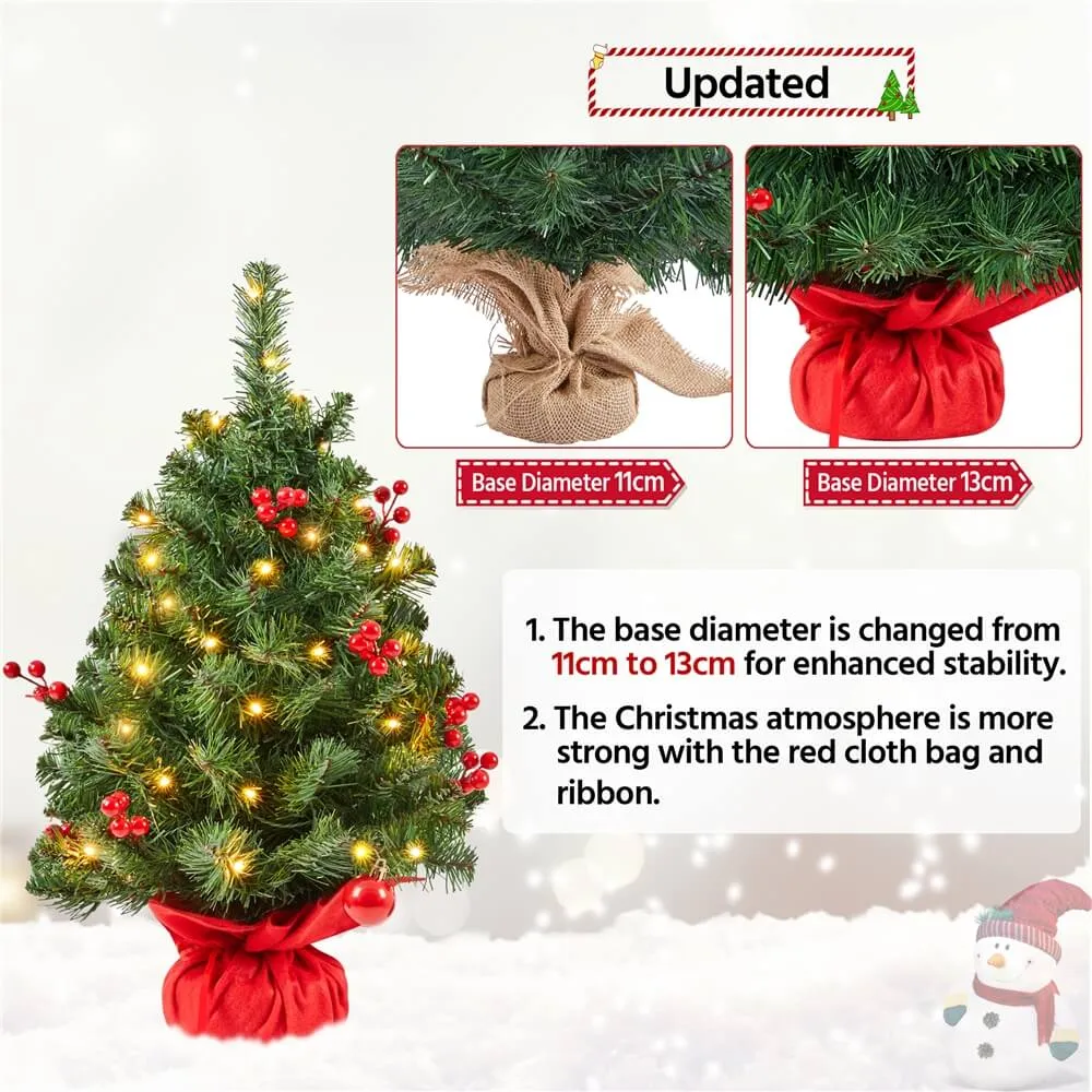 Yaheetech 3ft/2ft Prelit Tabletop Christmas Tree