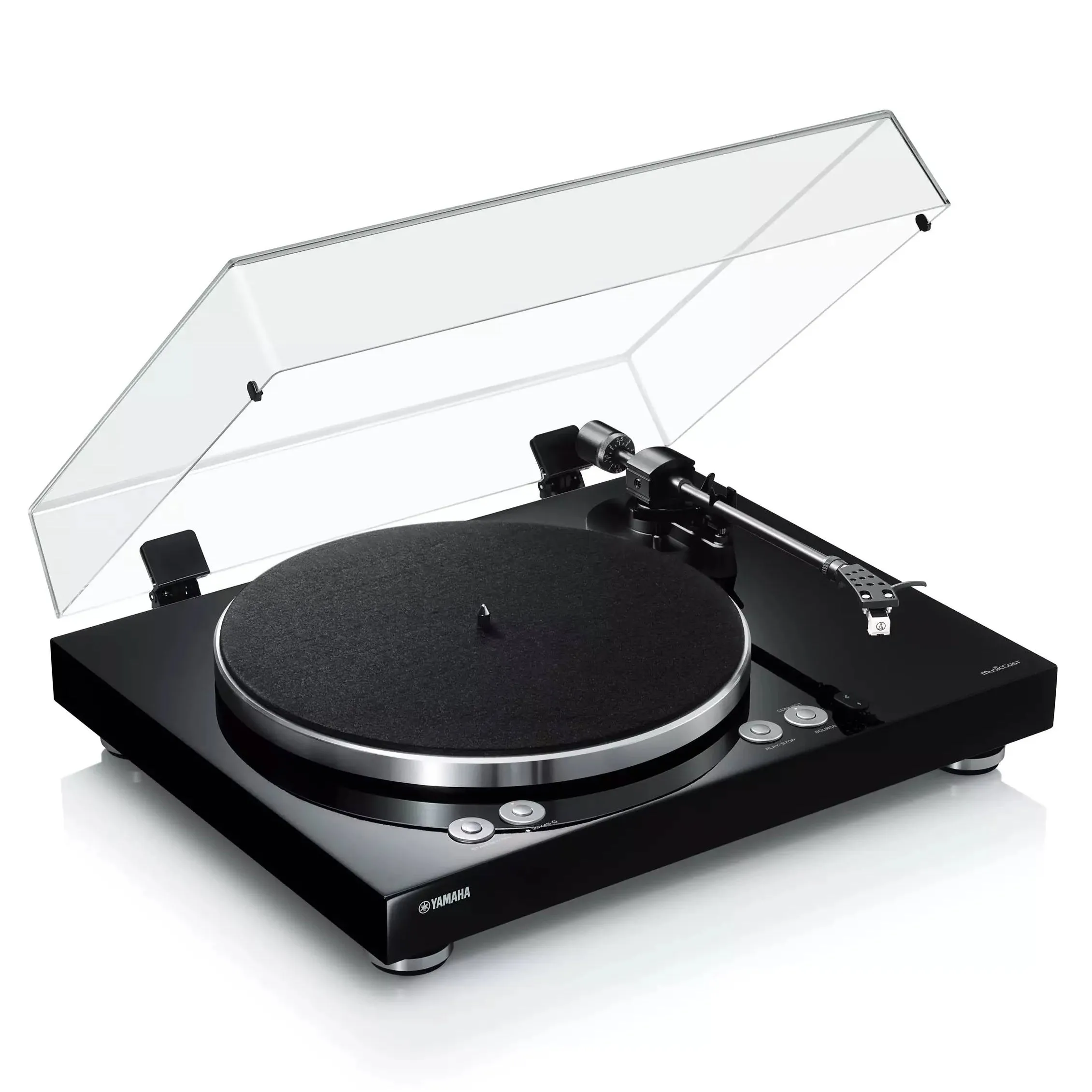 Yamaha TT-N503 MusicCast Vinyl 500 Streaming Turntable with Bluetooth, Wi-Fi - Piano Black